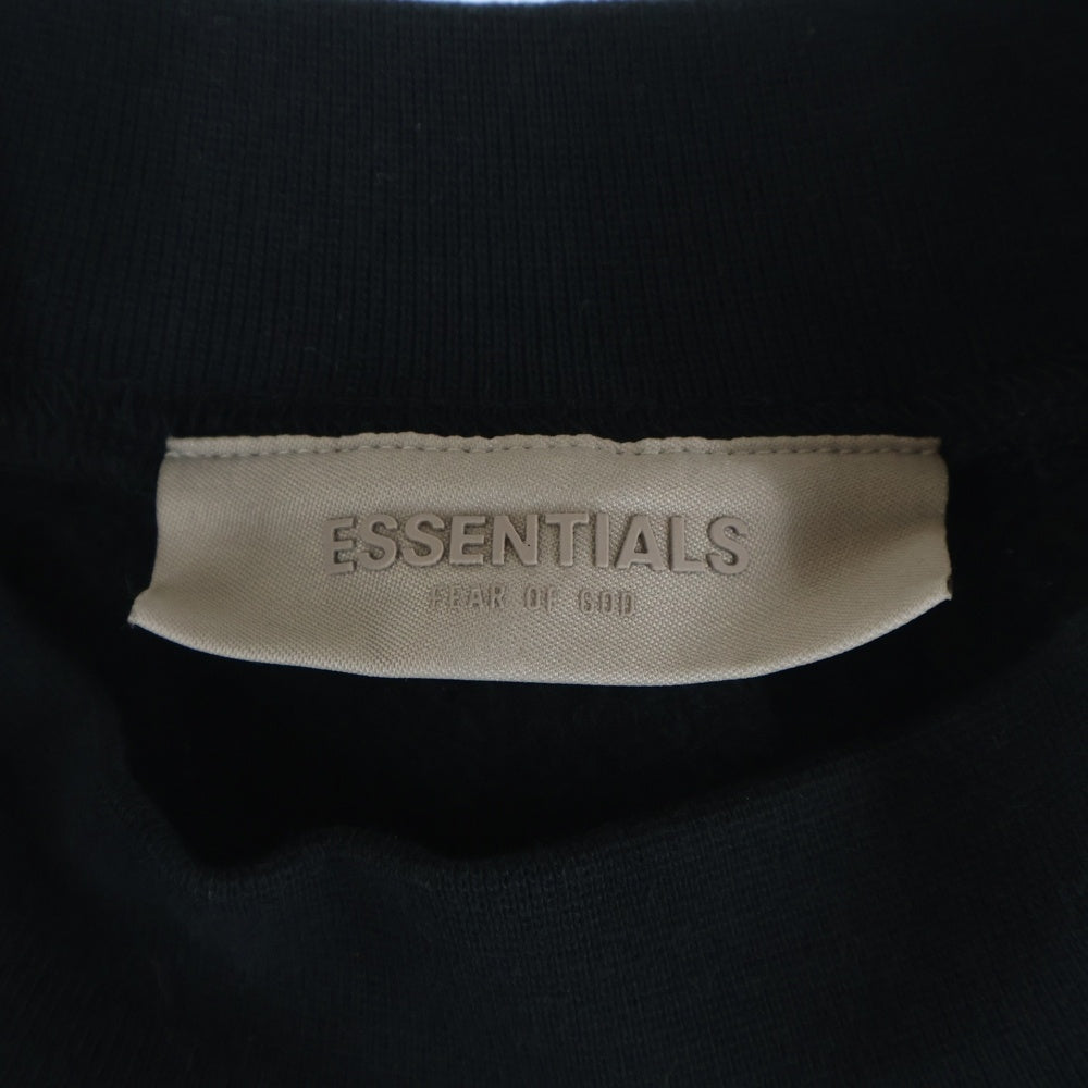FEAR OF GOD ESSENTIALS(フィアオブゴッド エッセンシャルズ) SWEATSHIRT バックロゴ クルーネックスウェットトレーナー ブラック