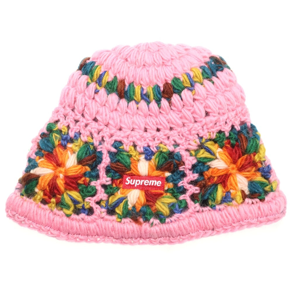 SUPREME(シュプリーム) 25SS Crochet Beanie クロシェ ビーニー ニット帽 ピンク レディース