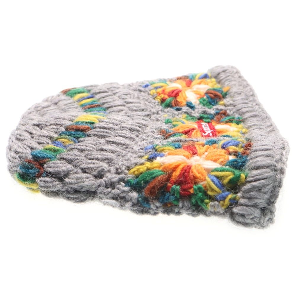 SUPREME(シュプリーム) 25SS Crochet Beanie クロシェ ビーニー ニット帽 グレー