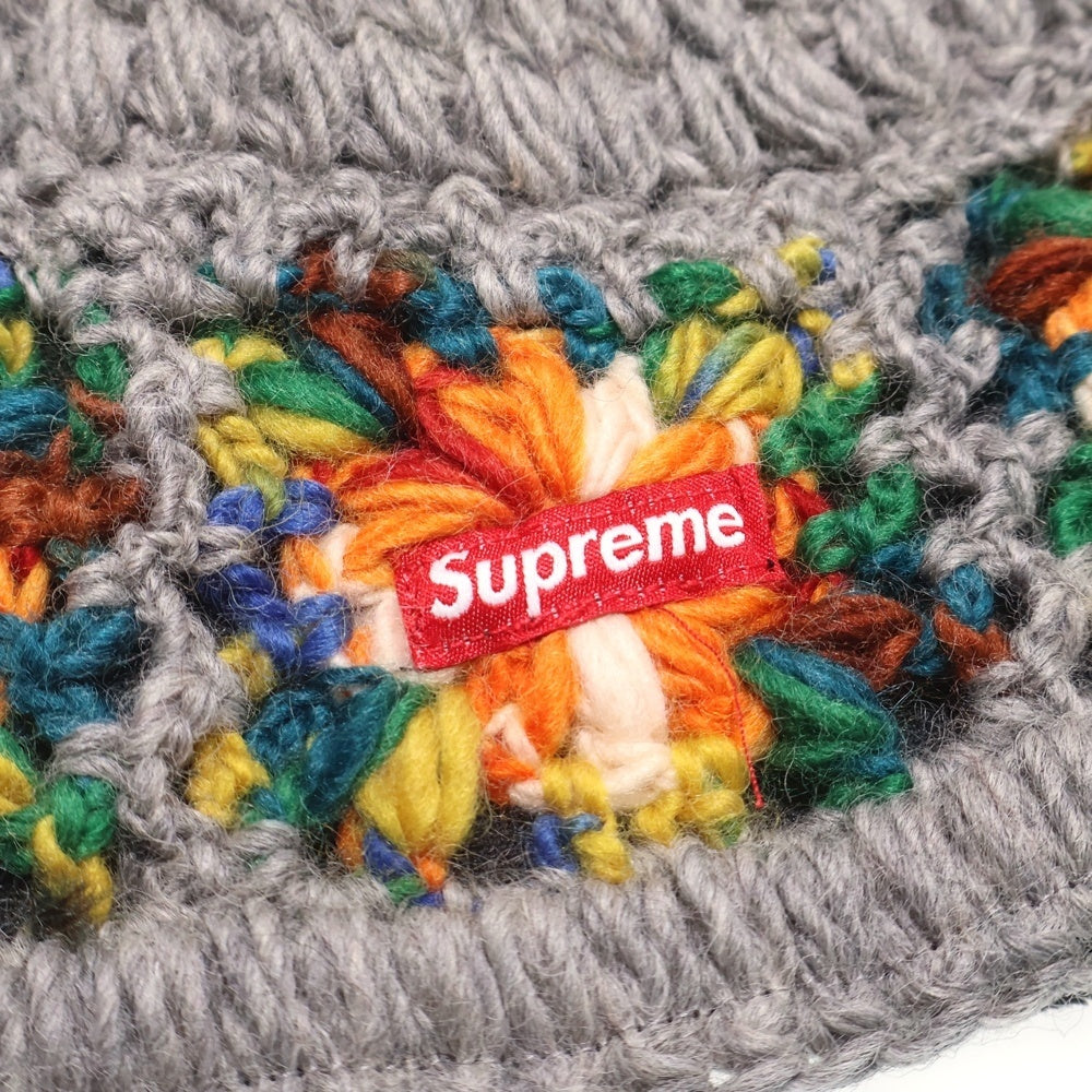 SUPREME(シュプリーム) 25SS Crochet Beanie クロシェ ビーニー ニット帽 グレー