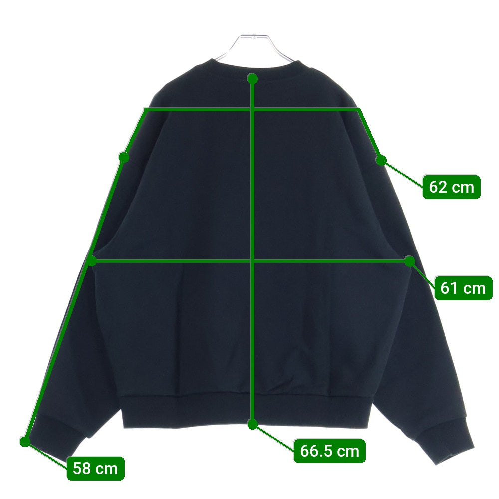 KITH(キス) Signature Rose Crewneck シグネチャーローズクルーネック スウェットトレーナー ブラック KHM033164-001