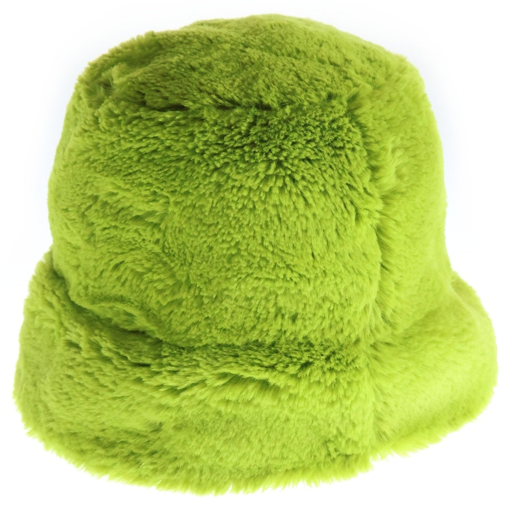 X-GIRL(エックスガール) FAUX FUR BUCKET HAT フェイクファーバケットハット グリーン 05193030 レディース