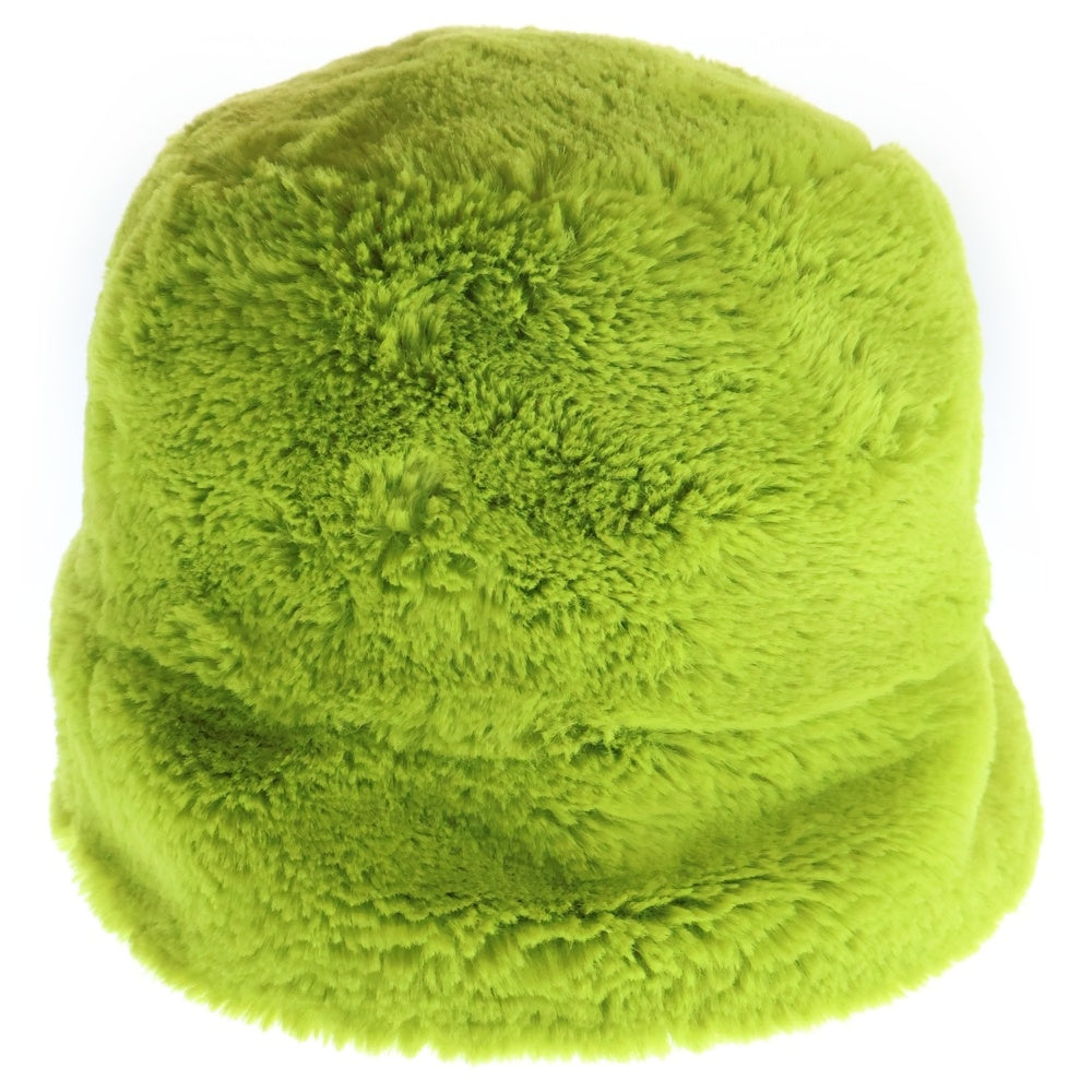 X-GIRL(エックスガール) FAUX FUR BUCKET HAT フェイクファーバケットハット グリーン 05193030 レディース