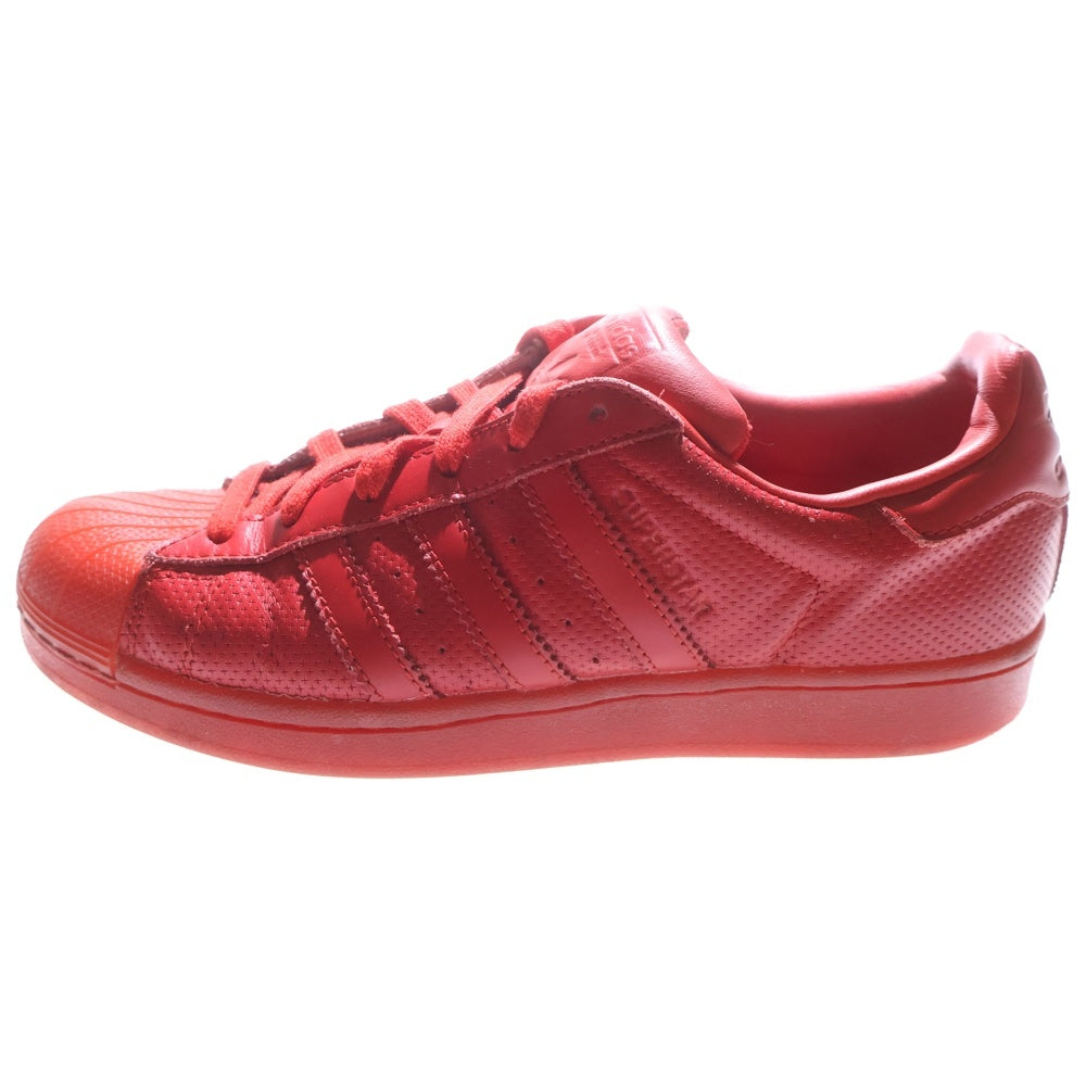 adidas(アディダス) SUPERSTAR TONAL スーパースター トーナル ローカットスニーカー レッド US7/25cm S80326 レディース