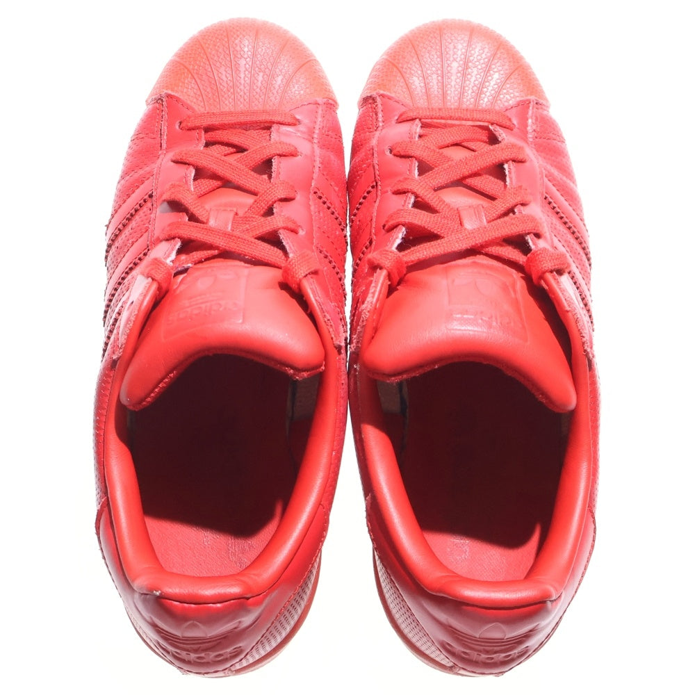 adidas(アディダス) SUPERSTAR TONAL スーパースター トーナル ローカットスニーカー レッド US7/25cm S80326 レディース