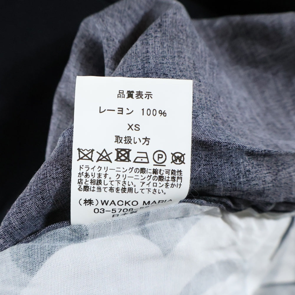 WACKO MARIA(ワコマリア) ×Mighty Crown HAWAIIAN SHIRTS マイティークラウン ハワイアン 半袖シャツ ブラック