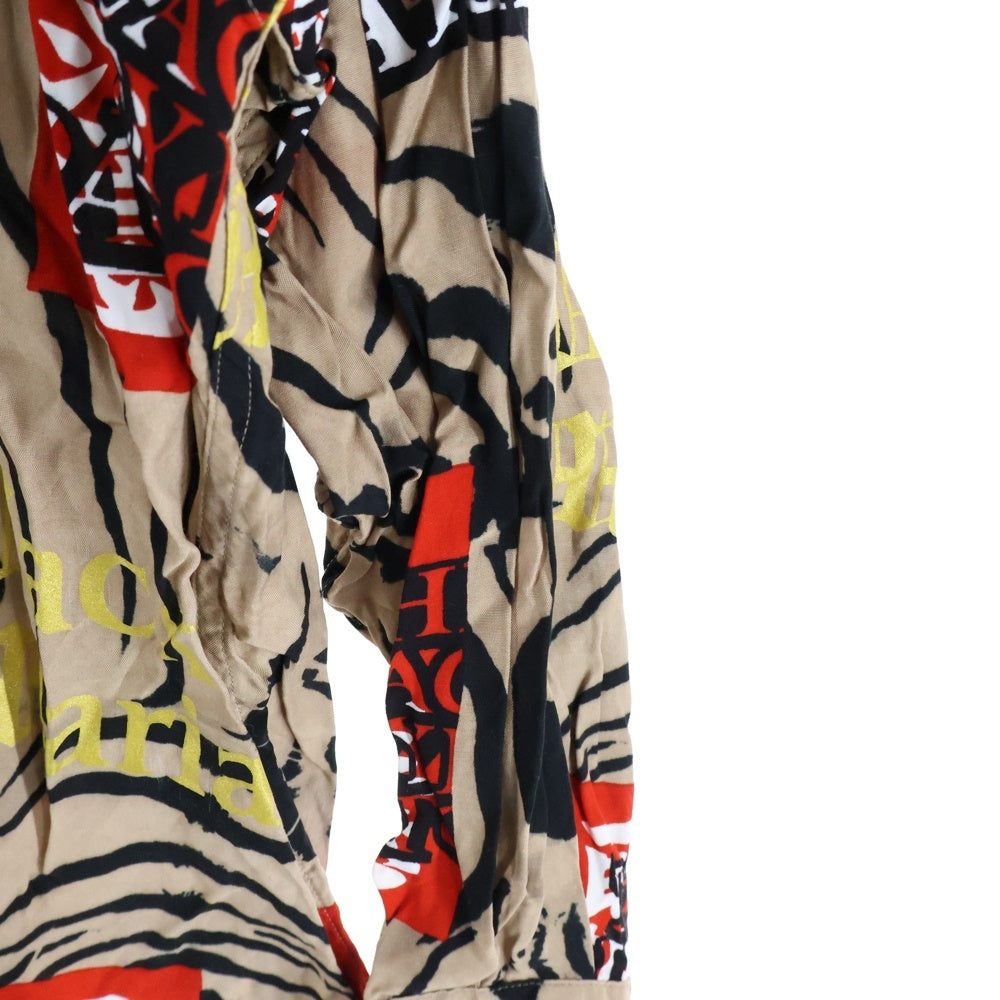 WACKO MARIA(ワコマリア) ×BLACK EYE PACTH HAWAIIAN SHIRTS ブラックアイパッチ ハワイアン 長袖レーヨンシャツ