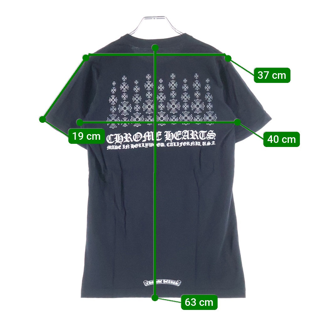 CHROME HEARTS(クロムハーツ) CHプラスプリント 半袖Tシャツ カットソー ブラック
