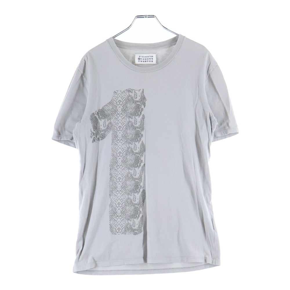 Maison Margiela(メゾンマルジェラ) BLURRY NUMBER RAISED PRINT TEE ブラリー ナンバー レイズド プリント Tシャツ カットソー グレー