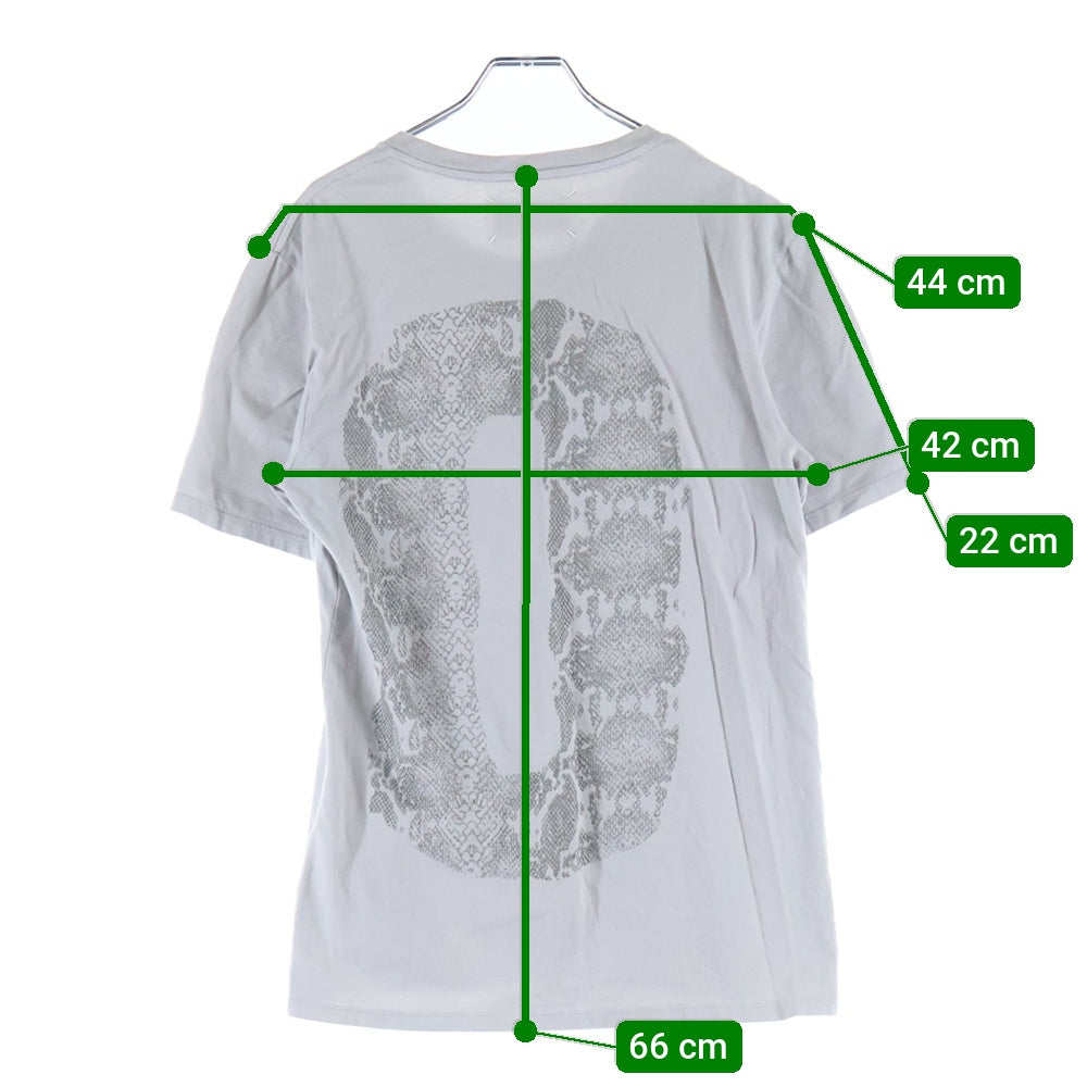 Maison Margiela(メゾンマルジェラ) BLURRY NUMBER RAISED PRINT TEE ブラリー ナンバー レイズド プリント Tシャツ カットソー グレー
