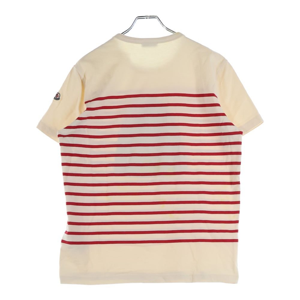 MONCLER(モンクレール) MAGLIA T-SHIRT ボーダーTシャツ カットソー アイボリー C10918020450