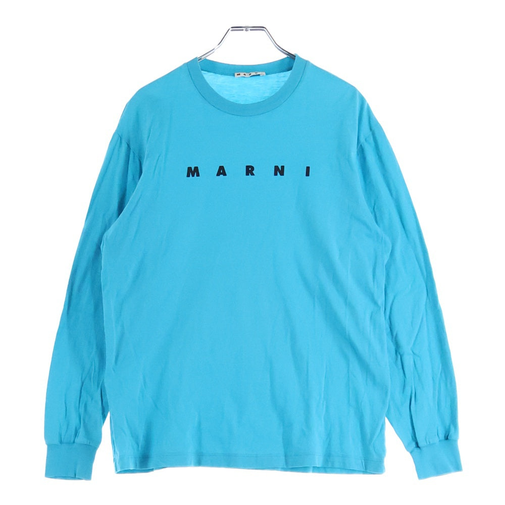 MARNI(マルニ) ブランドロゴ プリント長袖Tシャツ キッズ ブルー