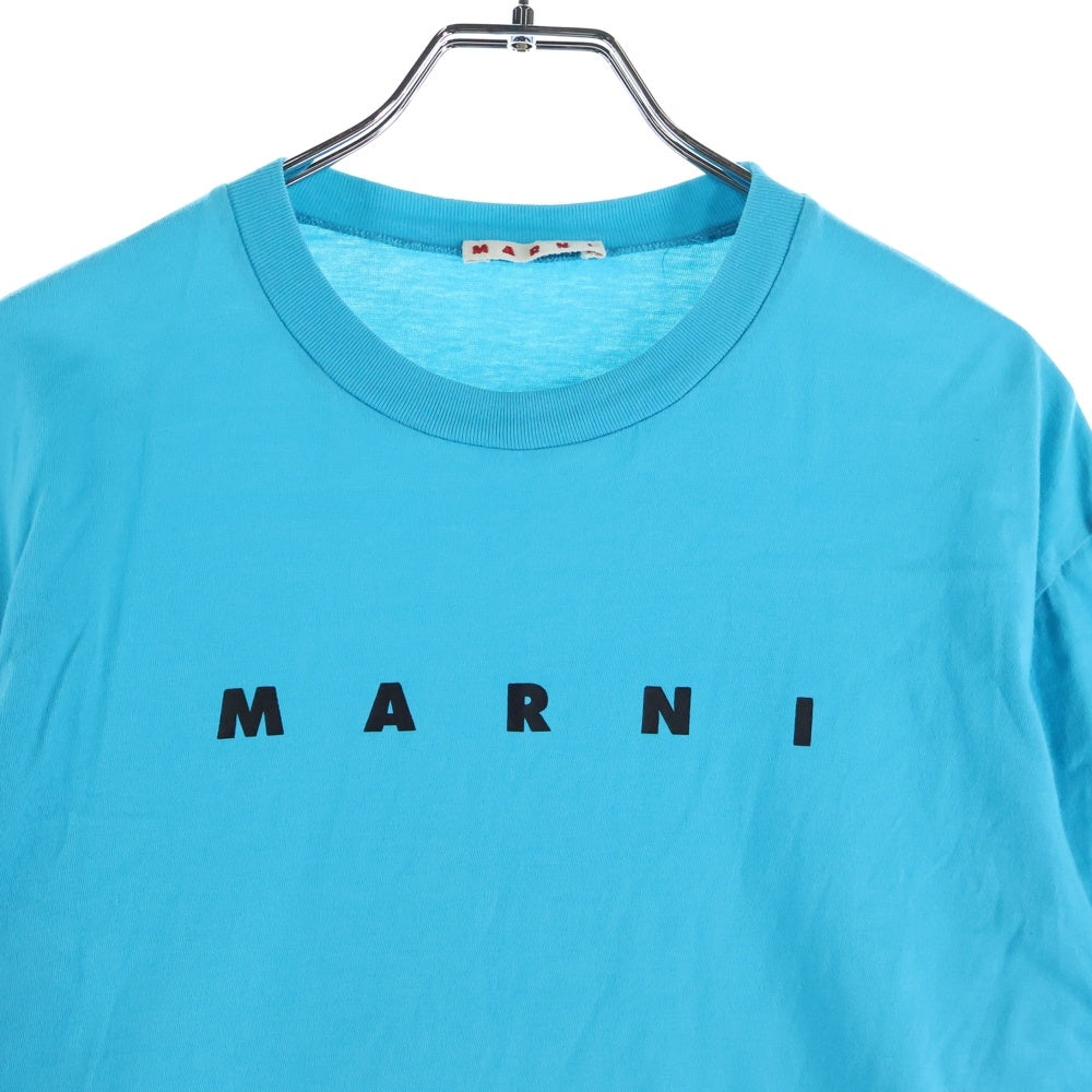 MARNI(マルニ) ブランドロゴ プリント長袖Tシャツ キッズ ブルー