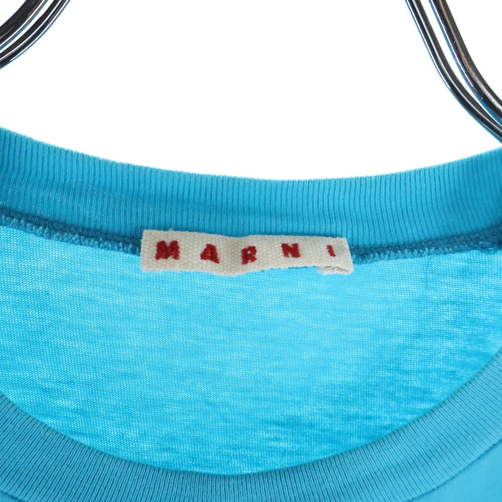 MARNI(マルニ) ブランドロゴ プリント長袖Tシャツ キッズ ブルー