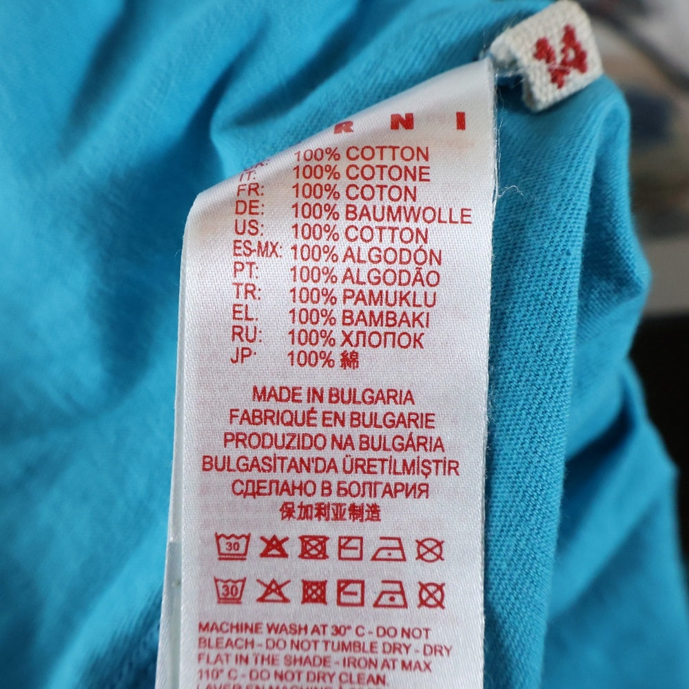 MARNI(マルニ) ブランドロゴ プリント長袖Tシャツ キッズ ブルー