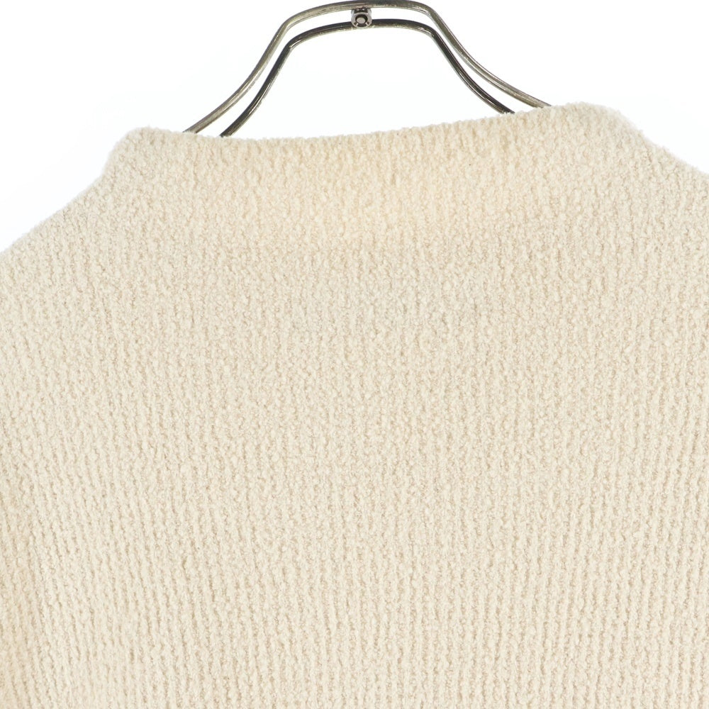 CHROME HEARTS(クロムハーツ) OVERCAST CREW ハラコクロスパッチ クルーネックカシミアニット アイボリー