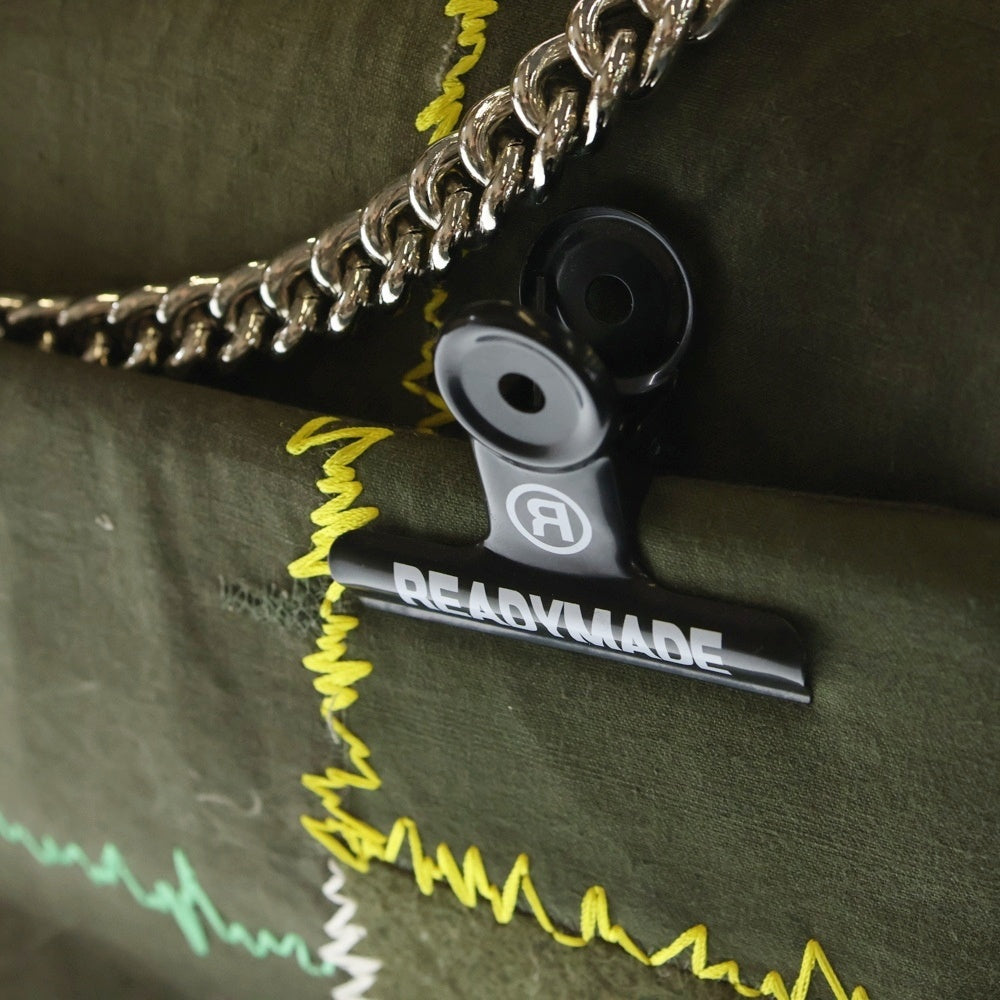 READY MADE(レディメイド) PTWRK BIG CHAINBAG パッチワーク ビッグ チェーンショルダーバッグ カーキ レディース