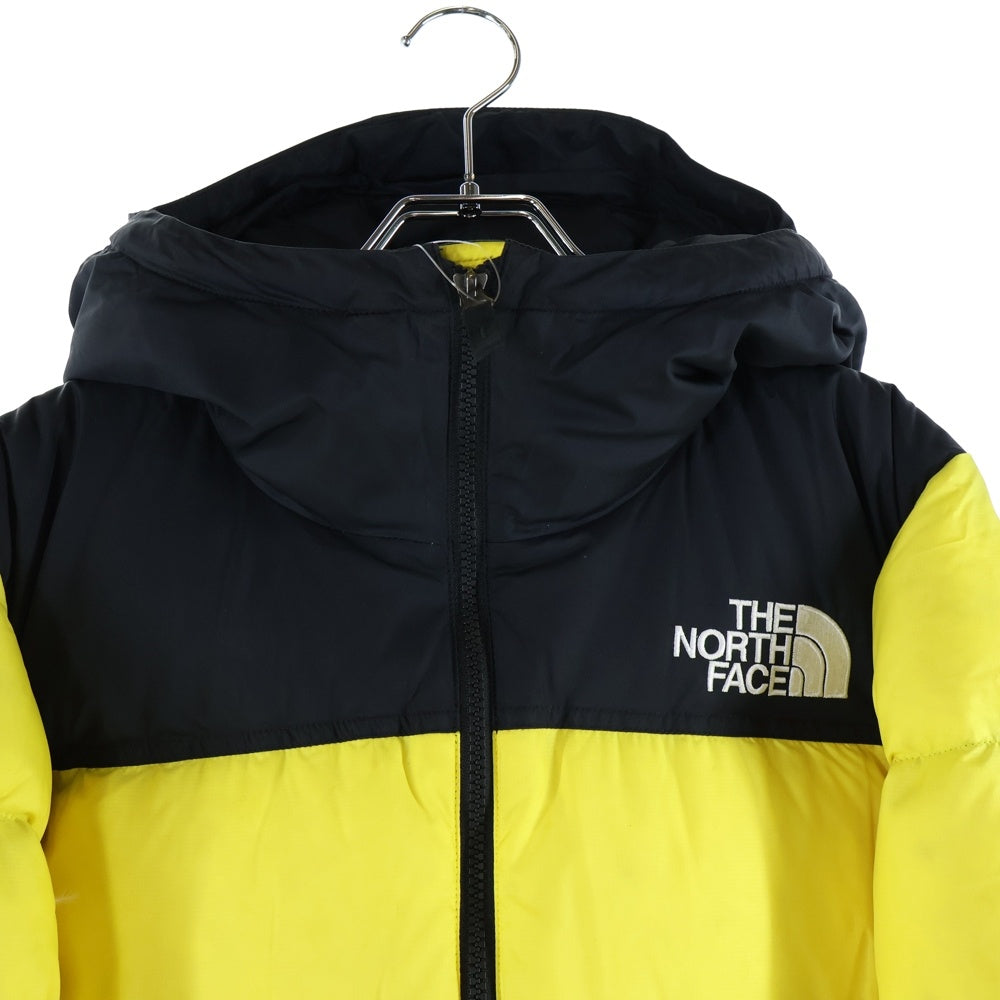 THE NORTH FACE(ザノースフェイス) Nuptse Hoodie ヌプシ フーディ ダウンジャケット ブラック/イエロー