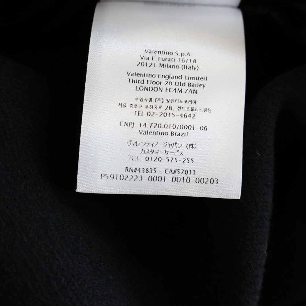 VALENTINO(ヴァレンティノ) 22AW オーバーサイズ ピーコート ブラック WV0CJG807U3