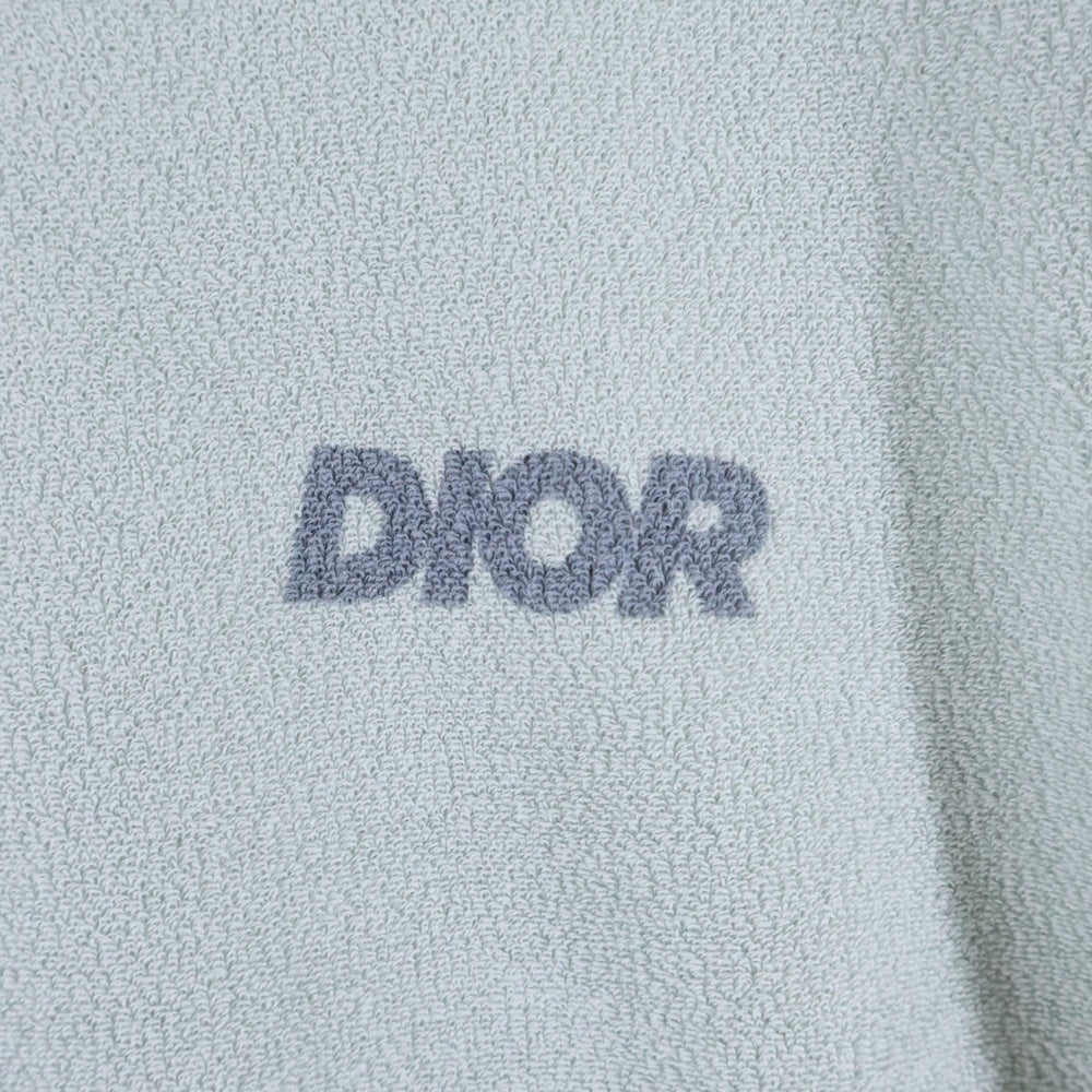 DIOR(ディオール) ロゴプリントタオル生地コットン半袖Tシャツ カットソー ブルー 393J696G0858