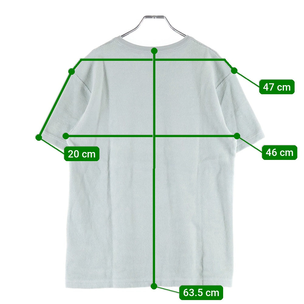 DIOR(ディオール) ロゴプリントタオル生地コットン半袖Tシャツ カットソー ブルー 393J696G0858