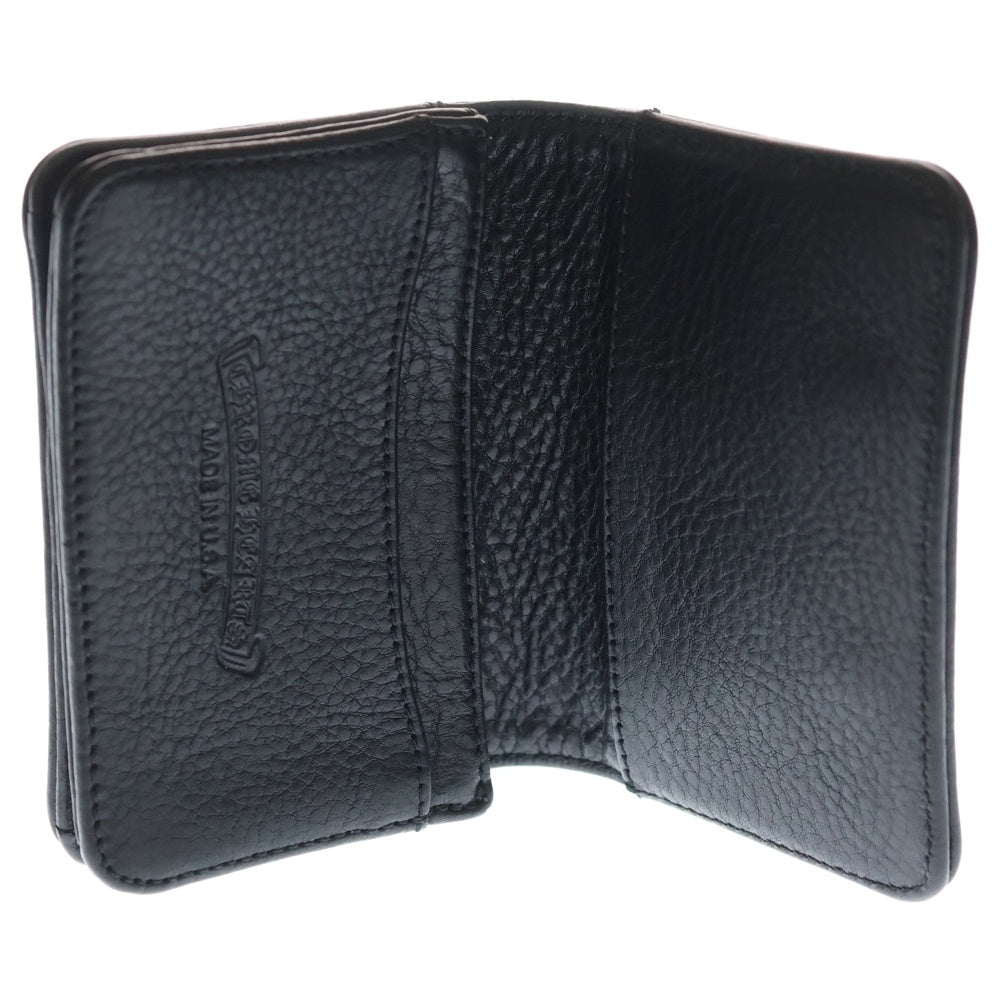 CHROME HEARTS(クロムハーツ) CRD CSE3PKTWDV1 アーチロゴプレート3ポケットレザーカードケース ブラック