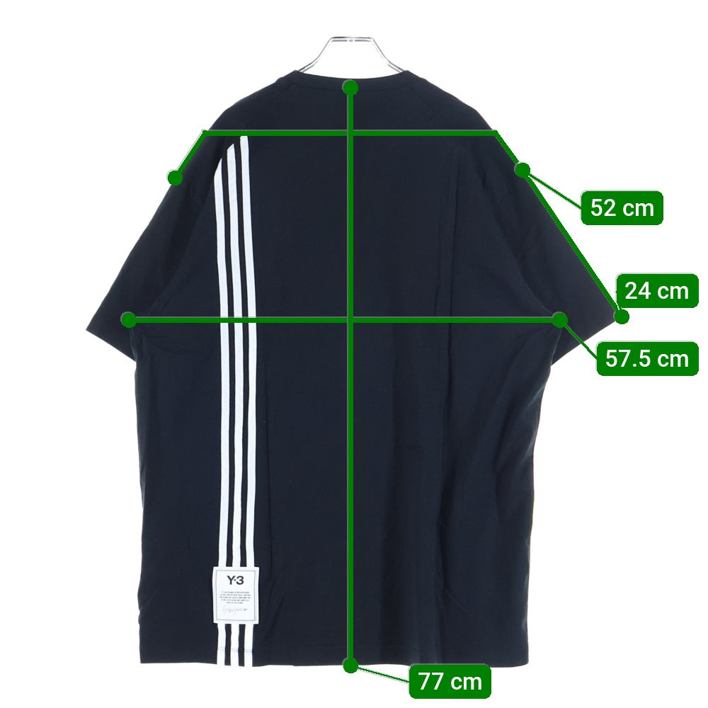 Y-3(ワイスリー) M 3 STP SS TEE サイドロゴパッチ 半袖Tシャツ ブラック H16334