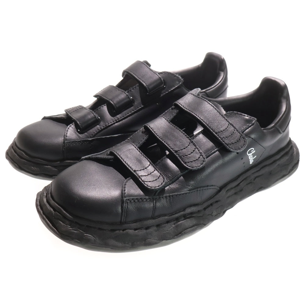 MAISON MIHARAYASUHIRO(メゾンミハラヤスヒロ) CHARLES Original Sole Leather Sneaker チャールズ ベルクロ レザーローカットスニーカー ブラック A12FW702