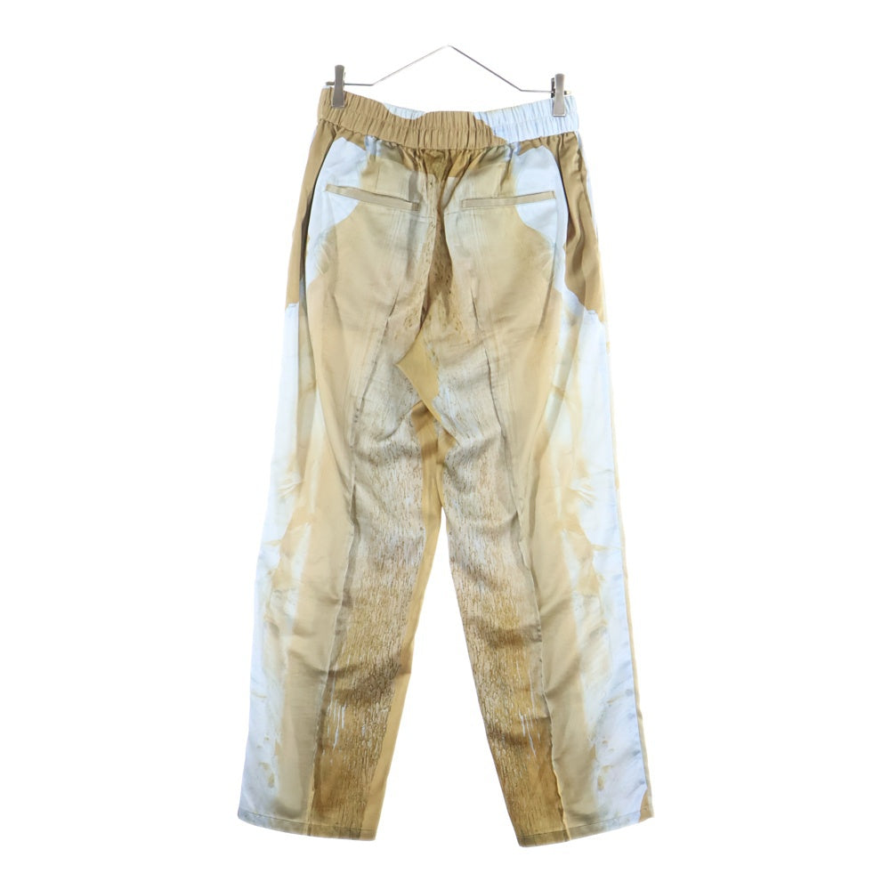 NO BRAND(ノーブランド) SEMOH セモー Graphic Pants グラフィック ワイドパンツ ベージュ