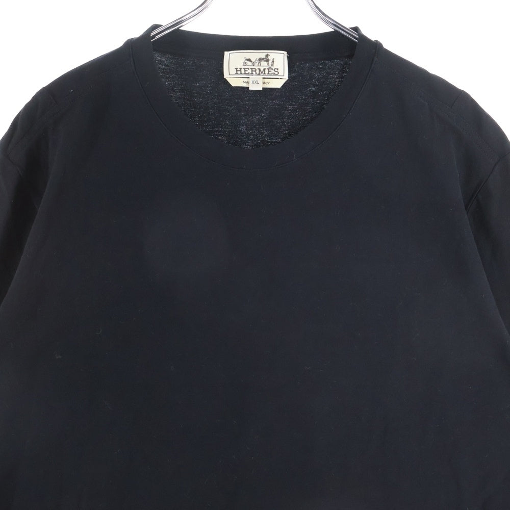HERMES(エルメス) コットン ロングスリーブ 長袖Tシャツ ブラック