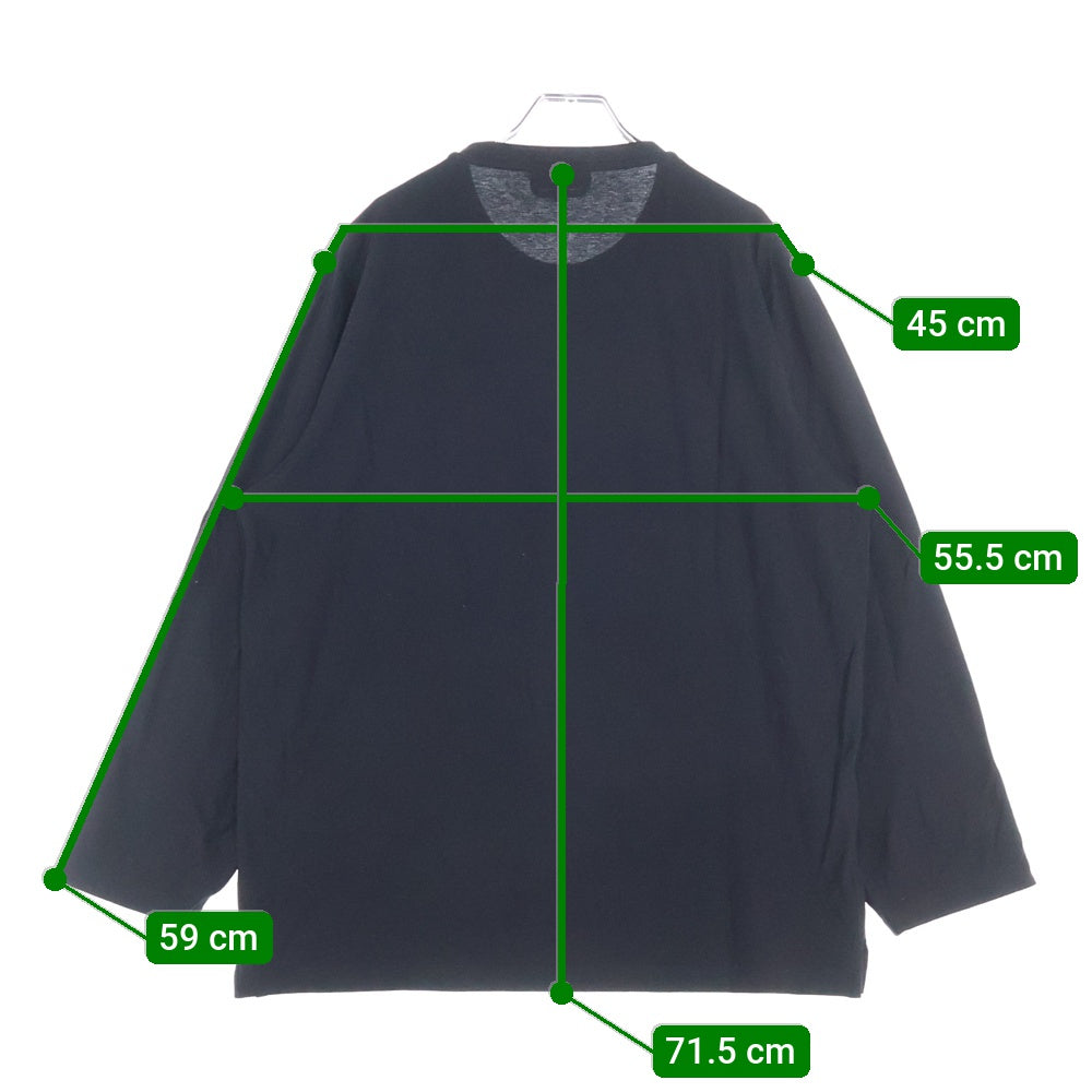 HERMES(エルメス) コットン ロングスリーブ 長袖Tシャツ ブラック