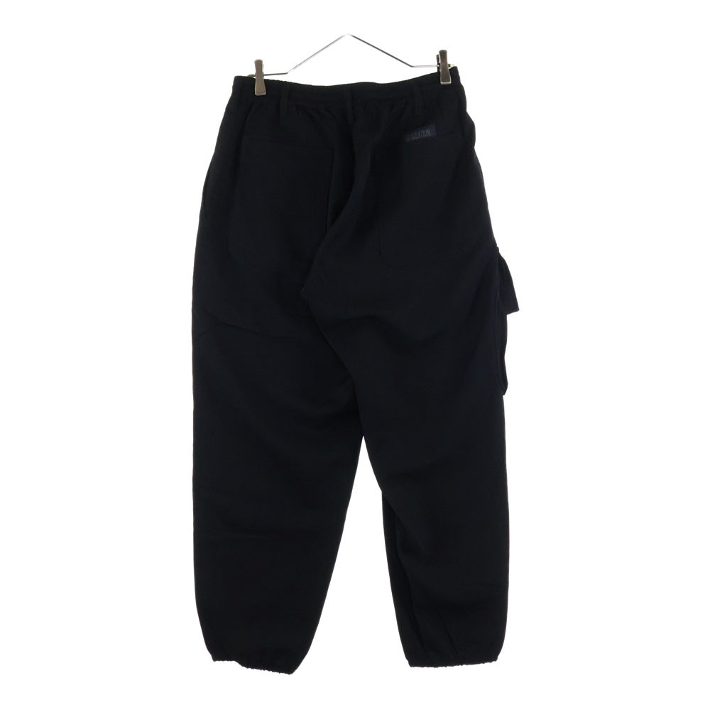REGULATION Yohji Yamamoto MEN(レギュレーションヨウジヤマモトメン) Draw String Wide Pants ドローストリングワイドパンツ ブラック HC-P02-140