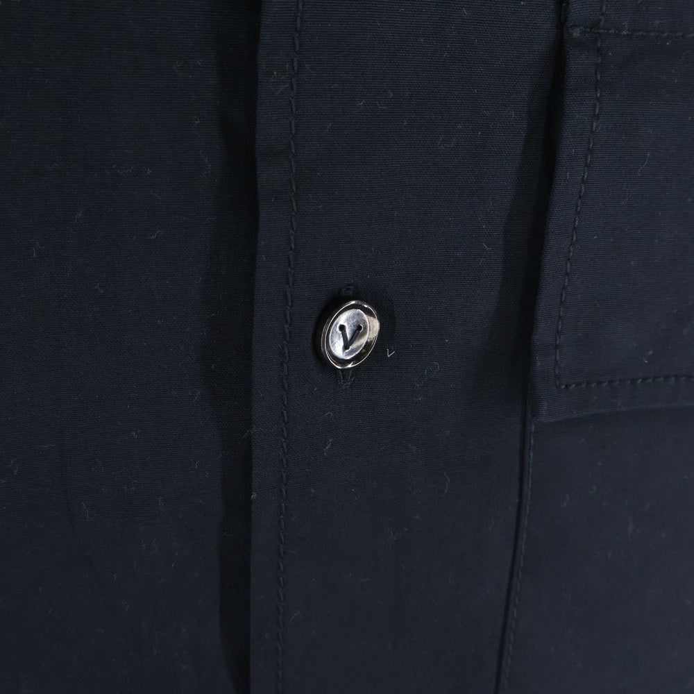 BOTTEGA VENETA(ボッテガヴェネタ) Over Size Shirts オーバーサイズ 開襟コットン半袖シャツ ブラック 666291 V08U0