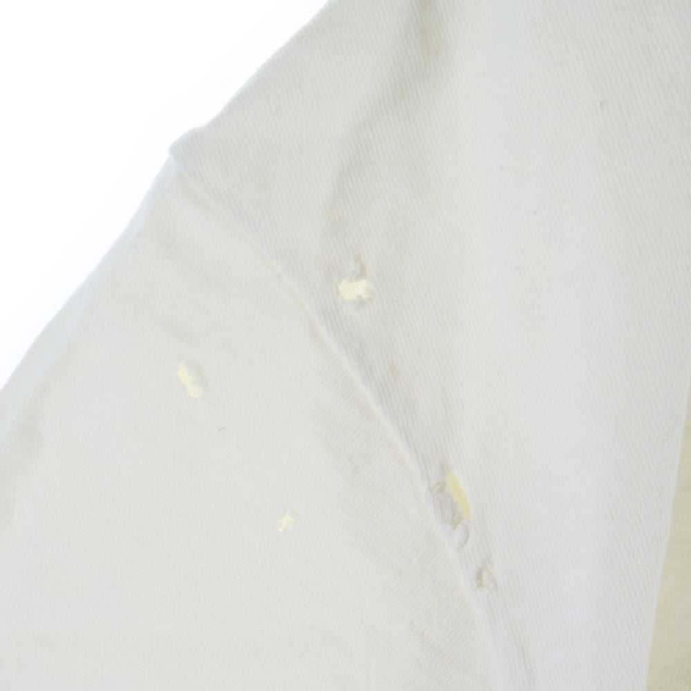 DIOR(ディオール) 23AW ダメージ加工リラックスフィット 半袖Tシャツ ホワイト 343J636A0849