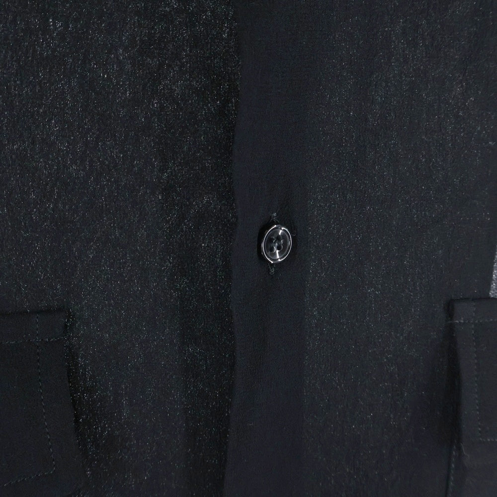 SAINT LAURENT PARIS(サンローランパリ) Silk Shirts シルク長袖シャツ ブラック 730121 Y059R