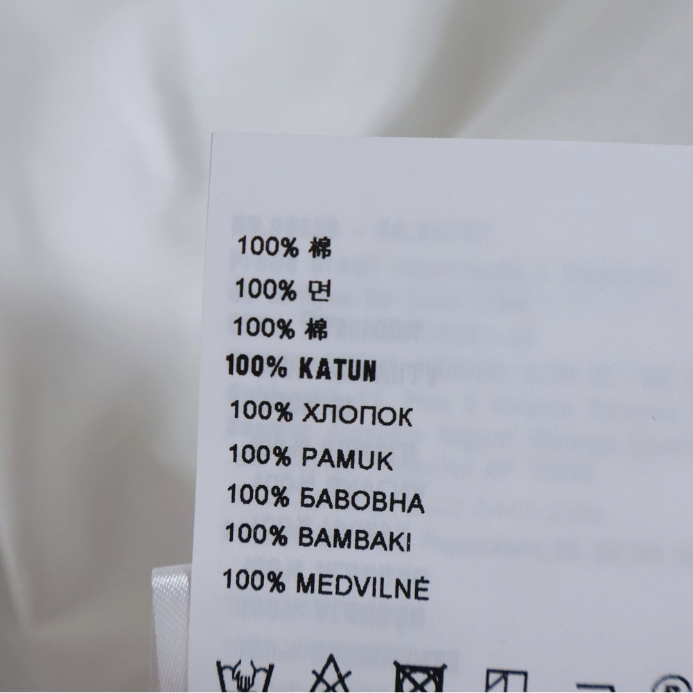 PRADA(プラダ) コットントライアングルロゴ 長袖シャツ ホワイト ACU1 2023 2072