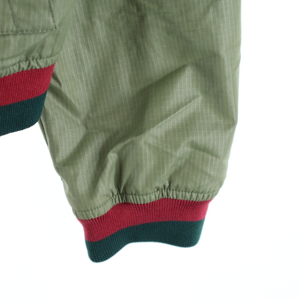 GUCCI(グッチ) ボタンアップ フーデッド ナイロンジャケット カーキ 253495 Z4105