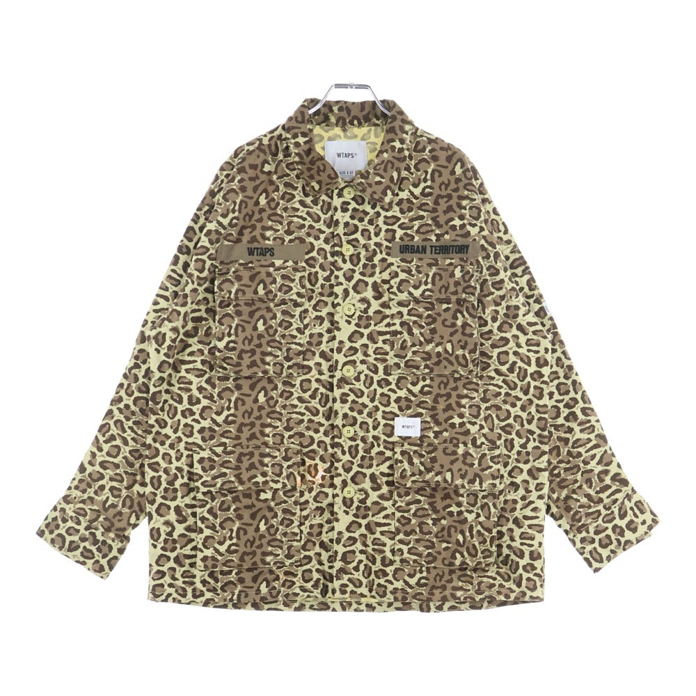 WTAPS(ダブルタップス) 21SS JUNGLE 01/LS/COTTON.TWILL ジャングルコットンツイル カモフラージュ 長袖シャツ カーキ 211WVDT-SHM02