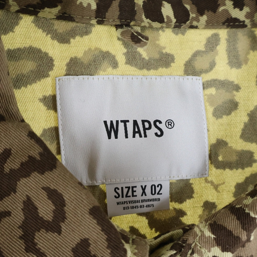 WTAPS(ダブルタップス) 21SS JUNGLE 01/LS/COTTON.TWILL ジャングルコットンツイル カモフラージュ 長袖シャツ カーキ 211WVDT-SHM02
