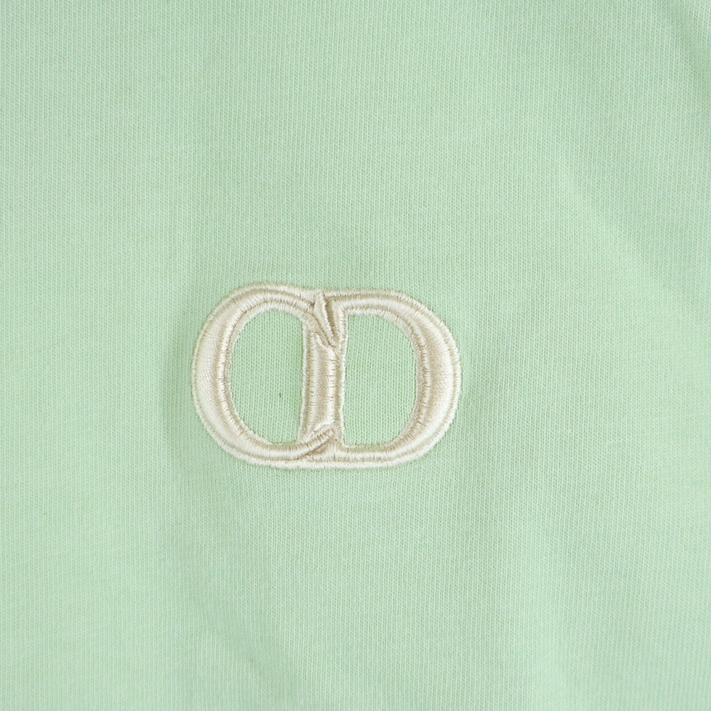 DIOR(ディオール) CD Icon S/S Tee CDロゴ刺繍 半袖Tシャツ グリーン 943J605A0554