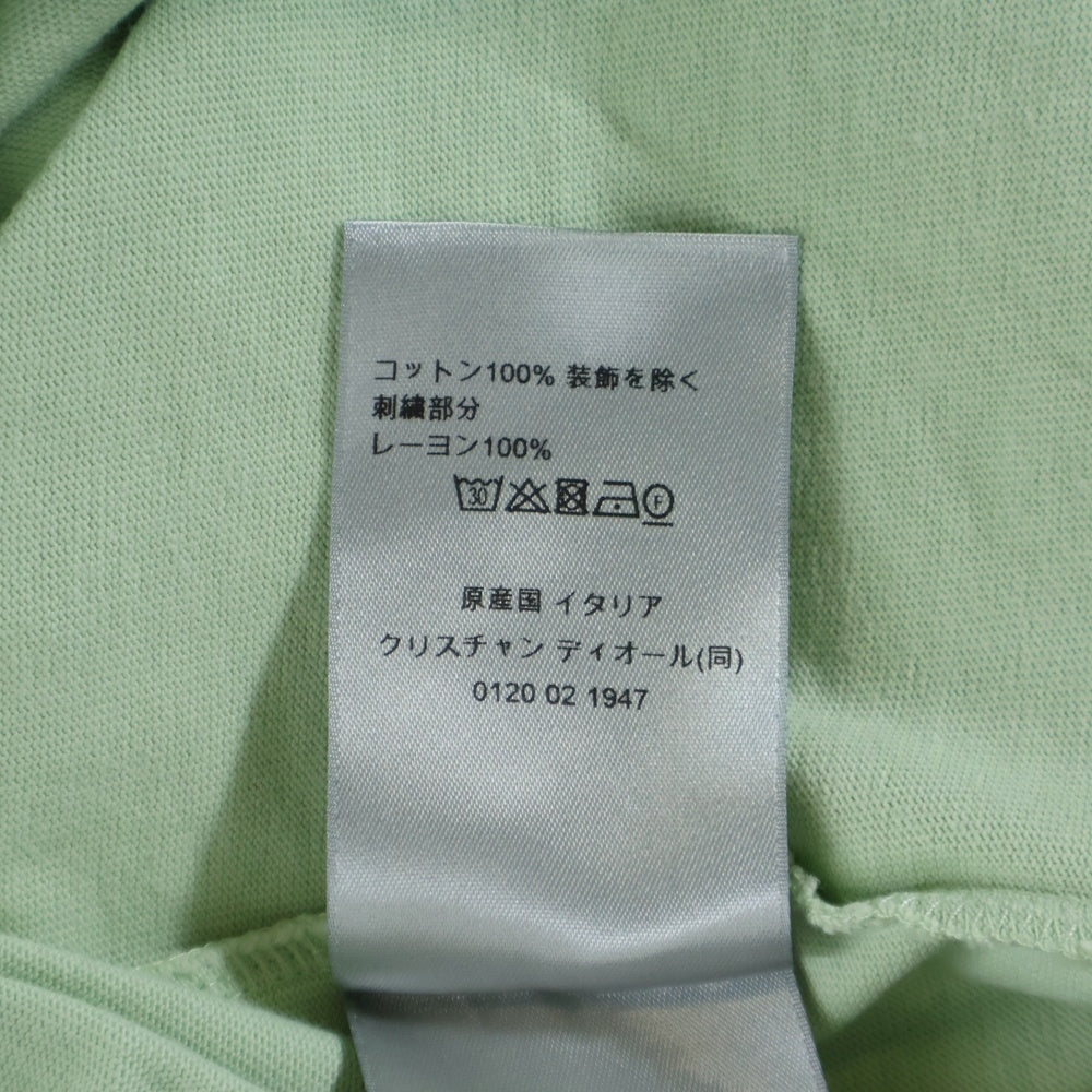 DIOR(ディオール) CD Icon S/S Tee CDロゴ刺繍 半袖Tシャツ グリーン 943J605A0554