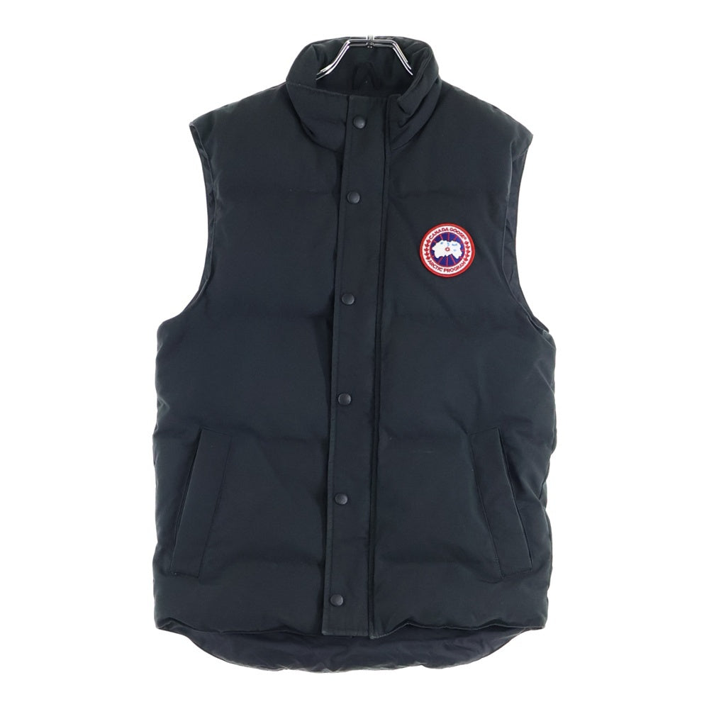 CANADA GOOSE(カナダグース) GARSON VEST ギャルソン ワッペンロゴ ジップアップ ダウンベスト ブラック 4151M