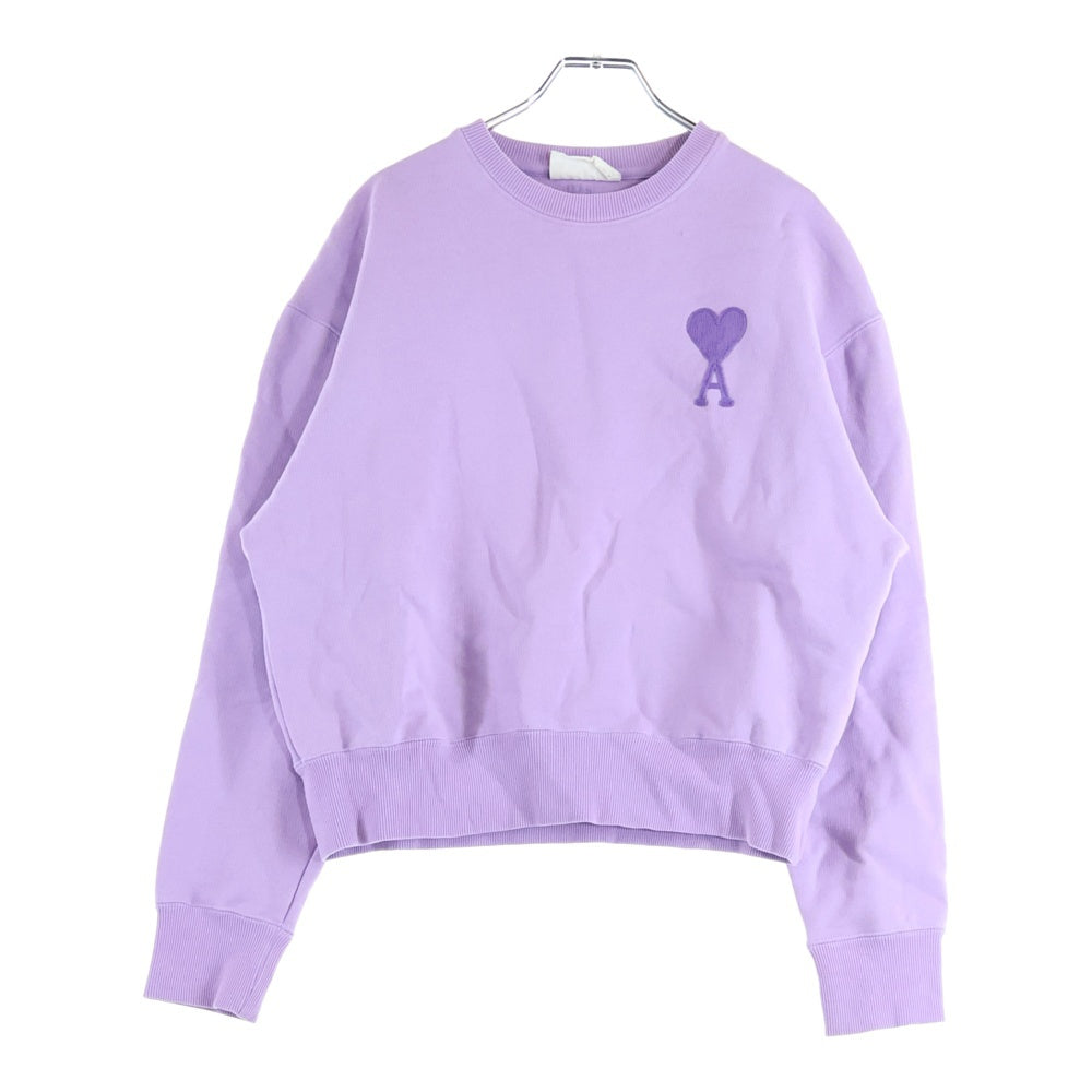 ami paris(アミパリス) ハートロゴ スウェットシャツ トレーナー パープル E21HJ028 747