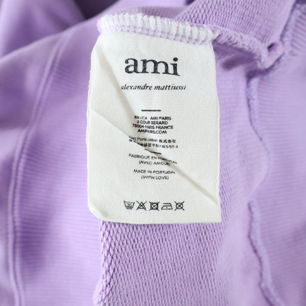 ami paris(アミパリス) ハートロゴ スウェットシャツ トレーナー パープル E21HJ028 747