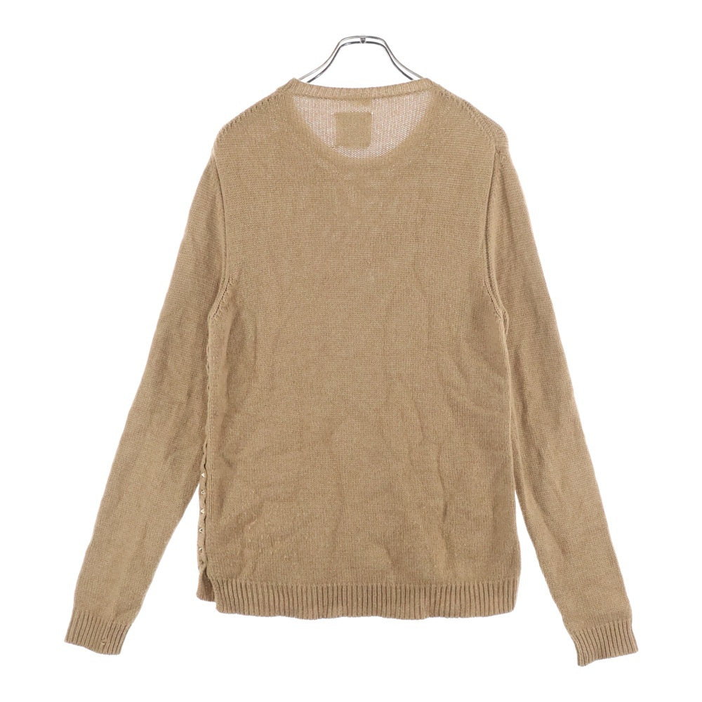 VALENTINO(ヴァレンティノ) ロックスタッズ クルーネックニットセーター ベージュ LV3KC13Z3NJ