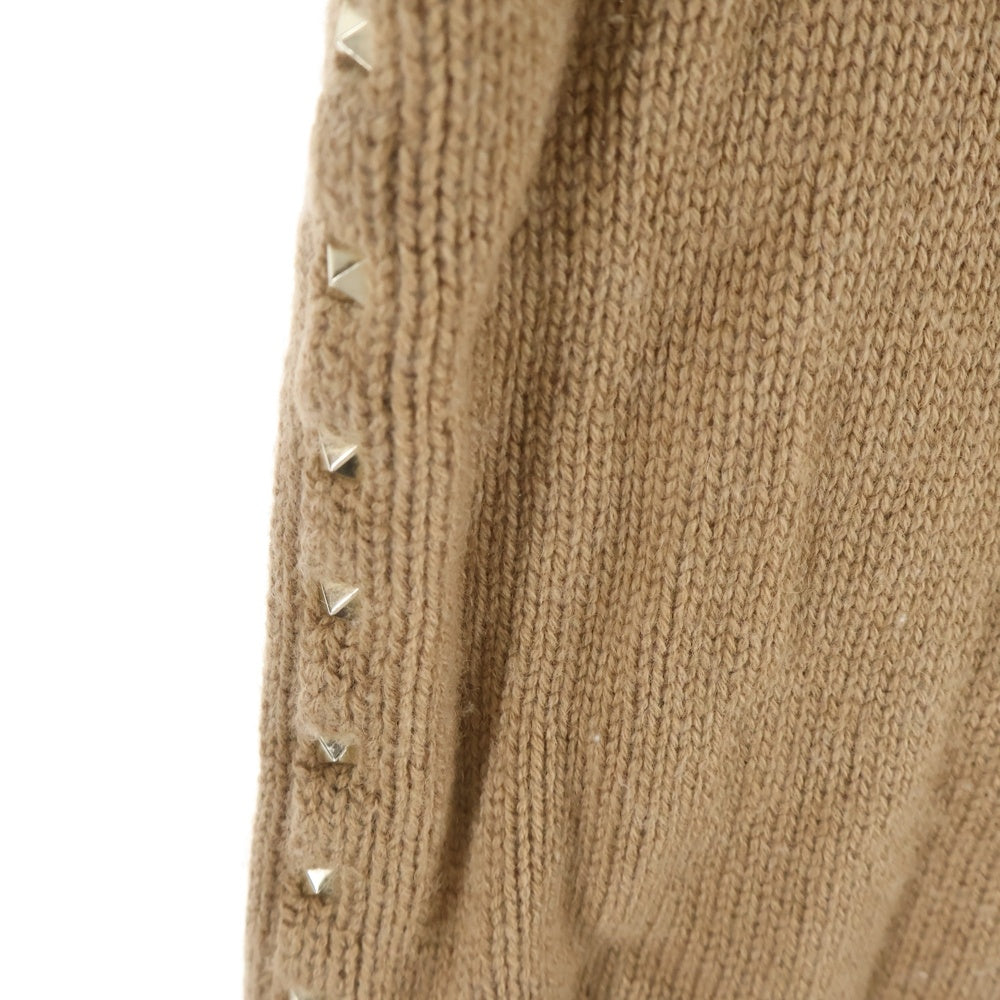 VALENTINO(ヴァレンティノ) ロックスタッズ クルーネックニットセーター ベージュ LV3KC13Z3NJ