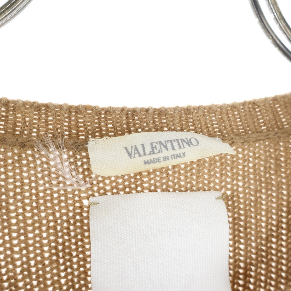 VALENTINO(ヴァレンティノ) ロックスタッズ クルーネックニットセーター ベージュ LV3KC13Z3NJ