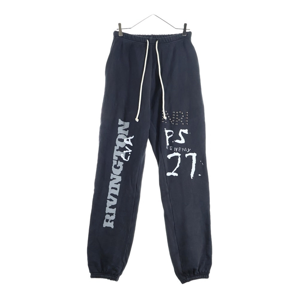 RRR123 RIVINGTON roi Rebis(リヴィントンロイレビス) 24AW INRI SWEATS スタッズ装飾 フェード加工 スウェットパンツ グレー