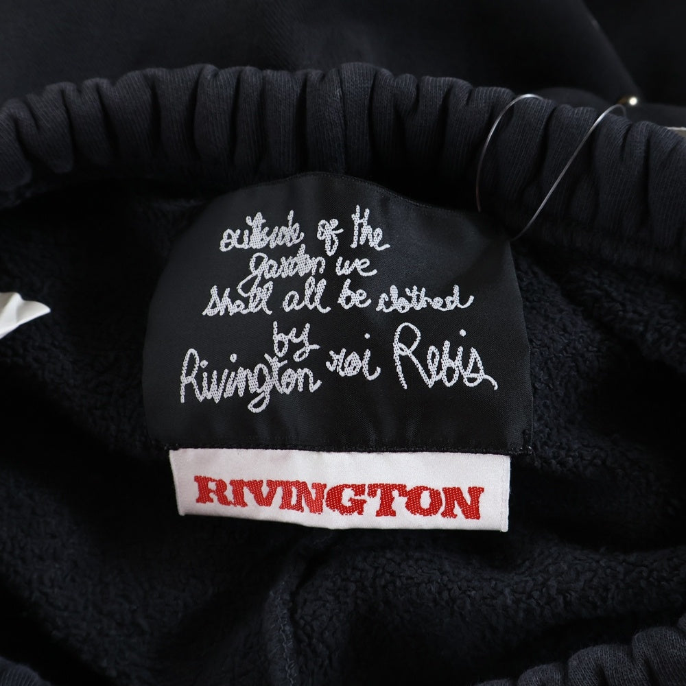 RRR123 RIVINGTON roi Rebis(リヴィントンロイレビス) 24AW INRI SWEATS スタッズ装飾 フェード加工 スウェットパンツ グレー