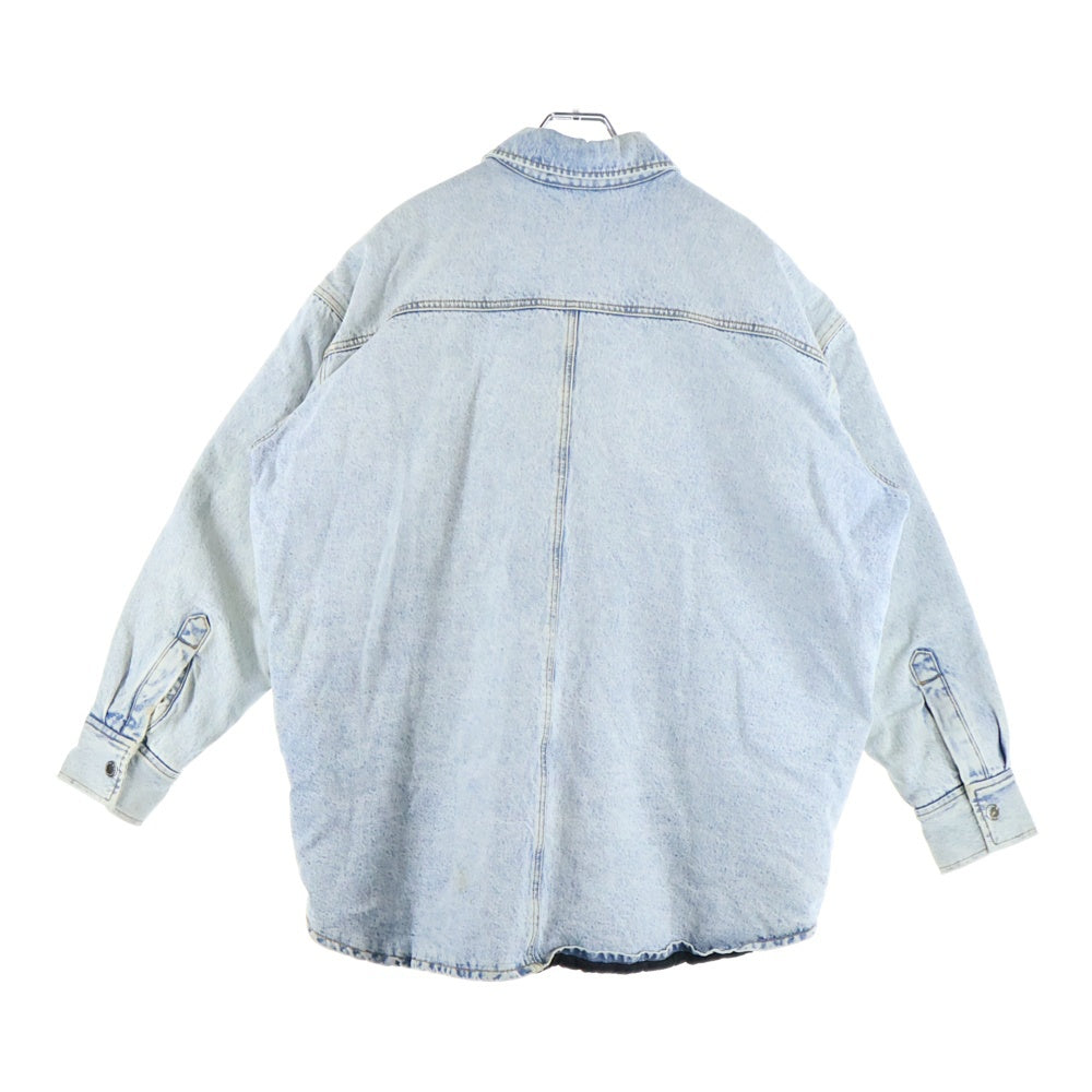 ALEXANDER WANG(アレキサンダーワン) Padded Denim Jacket 裏地キルティング オーバーサイズ デニムジャケット インディゴ